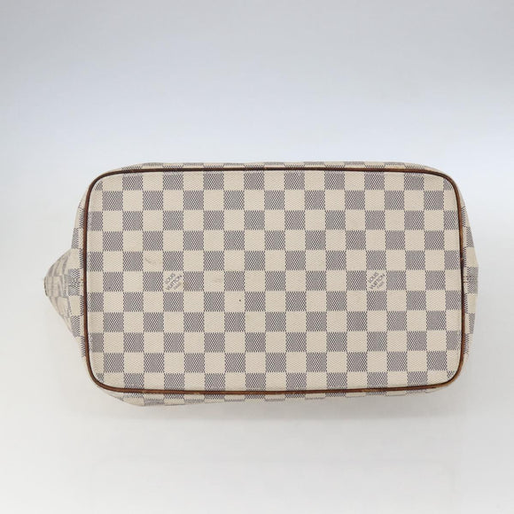 LOUIS VUITTON Damier Azur Saleya MM Tote Bag N51185 LV Auth 157637