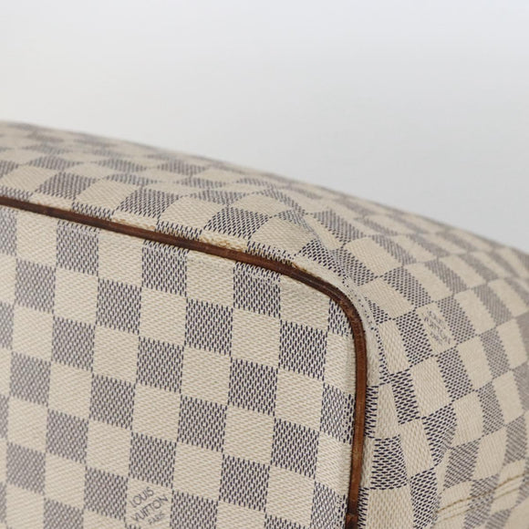 LOUIS VUITTON Damier Azur Saleya MM Tote Bag N51185 LV Auth 157637