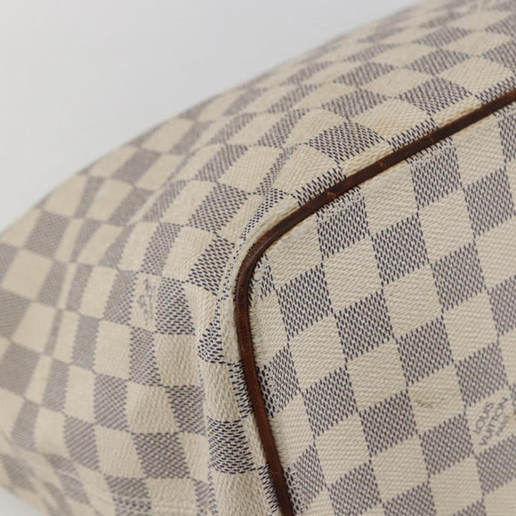 LOUIS VUITTON Damier Azur Saleya MM Tote Bag N51185 LV Auth 157637