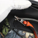 LOEWE Puzzle Hand Bag Leather 2way Navy Silver Auth 157642SM-21