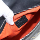 LOEWE Puzzle Hand Bag Leather 2way Navy Silver Auth 157642SM-22