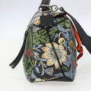 LOEWE Puzzle Hand Bag Leather 2way Navy Silver Auth 157642SM-3