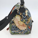 LOEWE Puzzle Hand Bag Leather 2way Navy Silver Auth 157642SM-4