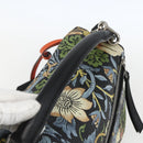 LOEWE Puzzle Hand Bag Leather 2way Navy Silver Auth 157642SM-7