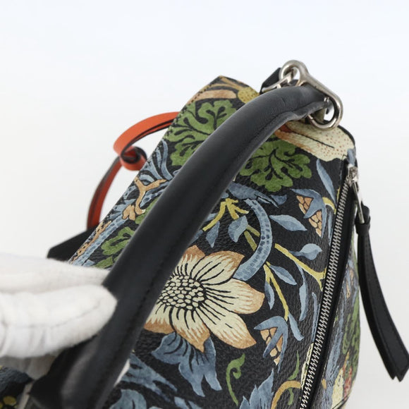 LOEWE Puzzle Hand Bag Leather 2way Navy Silver Auth 157642SM