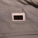 FENDI Zucchino Canvas Shoulder Bag Pink Gold Auth 157643V-19