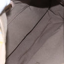 FENDI Zucchino Canvas Shoulder Bag Pink Gold Auth 157643V-10