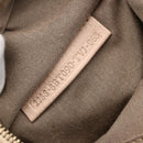 FENDI Zucchino Canvas Shoulder Bag Pink Gold Auth 157643V-11