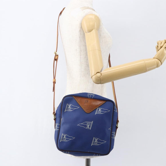 LOUIS VUITTON LV Cup Sac San Diego Shoulder Bag Blue M80010 LV Auth 157647
