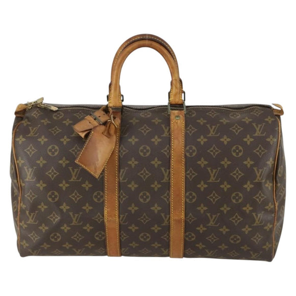 LOUIS VUITTON Monogram Keepall 45 Boston Bag M41428 LV Auth 157652