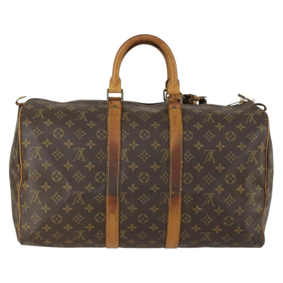 LOUIS VUITTON Monogram Keepall 45 Boston Bag M41428 LV Auth 157652