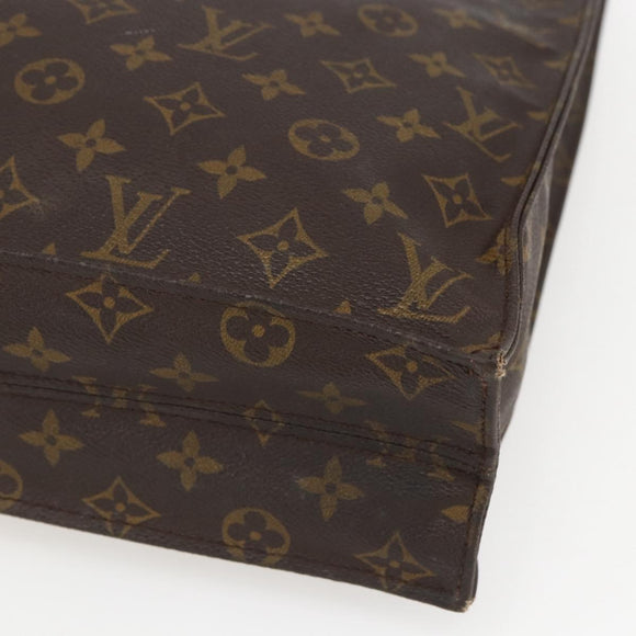 LOUIS VUITTON Monogram Sac Plat Hand Bag M51140 LV Auth 157654
