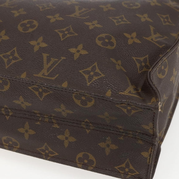 LOUIS VUITTON Monogram Sac Plat Hand Bag M51140 LV Auth 157654