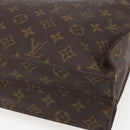 LOUIS VUITTON Monogram Sac Plat Hand Bag M51140 LV Auth 157654-15