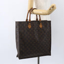 LOUIS VUITTON Monogram Sac Plat Hand Bag M51140 LV Auth 157654-18