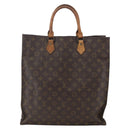 LOUIS VUITTON Monogram Sac Plat Hand Bag M51140 LV Auth 157654-2