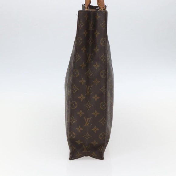 LOUIS VUITTON Monogram Sac Plat Hand Bag M51140 LV Auth 157654