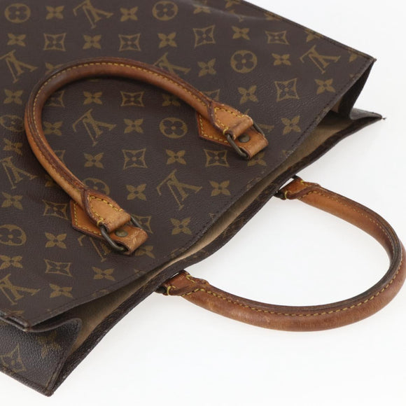 LOUIS VUITTON Monogram Sac Plat Hand Bag M51140 LV Auth 157654