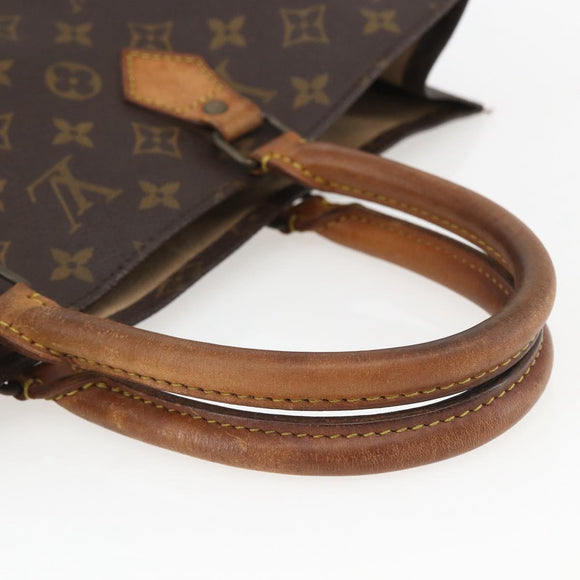 LOUIS VUITTON Monogram Sac Plat Hand Bag M51140 LV Auth 157654