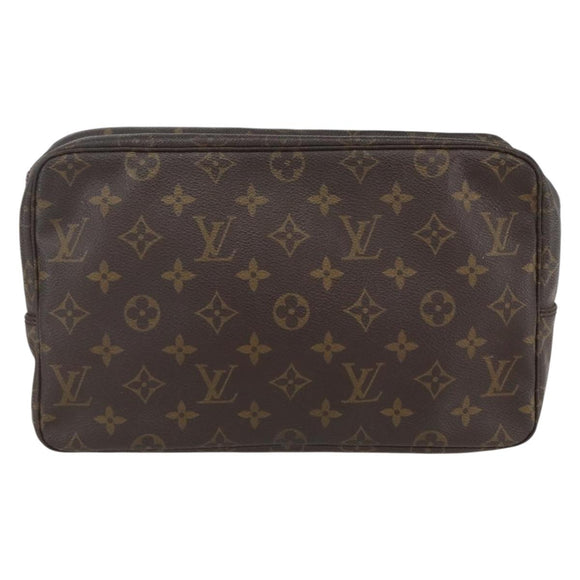 LOUIS VUITTON Monogram Trousse Toilette 28 Clutch Bag M47522 LV Auth 157658