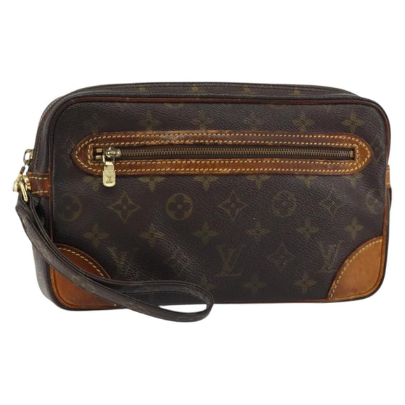 LOUIS VUITTON Monogram Marly Dragonne GM Clutch Bag M51825 LV Auth 157659