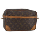 LOUIS VUITTON Monogram Compiegne 28 Clutch Bag M51845 LV Auth 157660-1