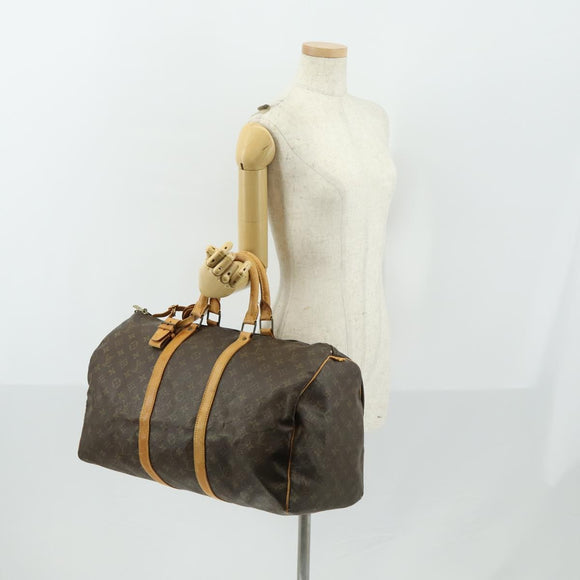 LOUIS VUITTON Monogram Keepall 50 Boston Tasche M41426 LV Auth 157661