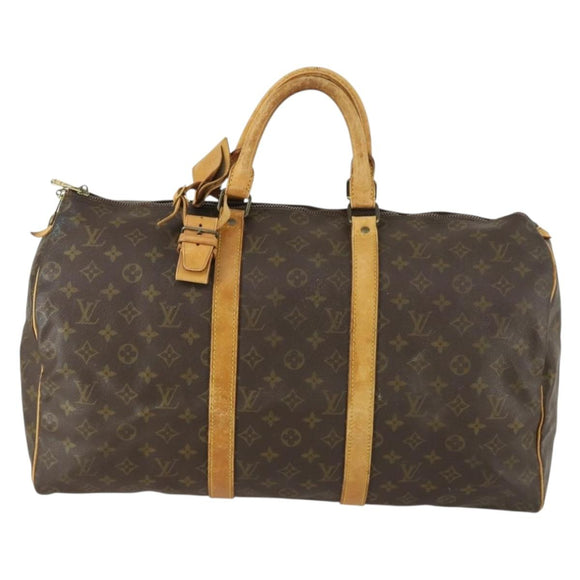 LOUIS VUITTON Monogram Keepall 50 Boston Tasche M41426 LV Auth 157661