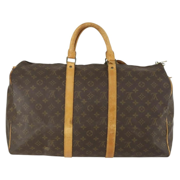 LOUIS VUITTON Monogram Keepall 50 Boston Tasche M41426 LV Auth 157661