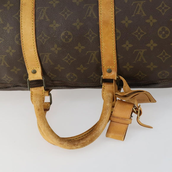 LOUIS VUITTON Monogram Keepall 50 Boston Tasche M41426 LV Auth 157661