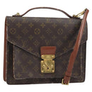 LOUIS VUITTON Monogram Monceau 28 Hand Bag M51185 LV Auth 157663-1