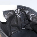 FENDI Zucca Canvas Vanity Bag Black Brown Auth 157664-20