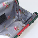 GUCCI Wicker Chain Web Sherry Line Bag Wood Red Green 524829 Auth 157665V-19