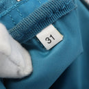 PRADA Boston Bag Nylon Blue Silver Auth 157666-21