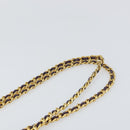 PRADA Chain Shoulder Bag Nylon Purple Gold Auth 157669-8