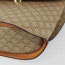 CELINE Macadam Canvas Shoulder Bag PVC Beige Gold Auth 157670-10