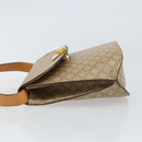 CELINE Macadam Canvas Shoulder Bag PVC Beige Gold Auth 157670-5