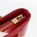 LOUIS VUITTON Monogram Vernis Houston Hand Bag Rouge M91092 LV Auth 157674-17