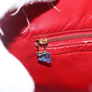 LOUIS VUITTON Monogram Vernis Houston Hand Bag Rouge M91092 LV Auth 157674-18