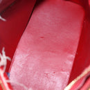 LOUIS VUITTON Monogram Vernis Houston Hand Bag Rouge M91092 LV Auth 157674-11