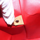 LOUIS VUITTON Monogram Vernis Houston Hand Bag Rouge M91092 LV Auth 157674-12