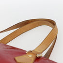 LOUIS VUITTON Monogram Vernis Houston Hand Bag Rouge M91092 LV Auth 157674-8