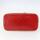 LOUIS VUITTON Monogram Vernis Houston Hand Bag Rouge M91092 LV Auth 157674-5