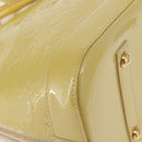 LOUIS VUITTON Monogram Vernis Alma PM Hand Bag Broncorail M91445 LV Auth 157676-8