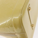 LOUIS VUITTON Monogram Vernis Alma PM Hand Bag Broncorail M91445 LV Auth 157676-16