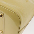 LOUIS VUITTON Monogram Vernis Alma PM Hand Bag Broncorail M91445 LV Auth 157676-17