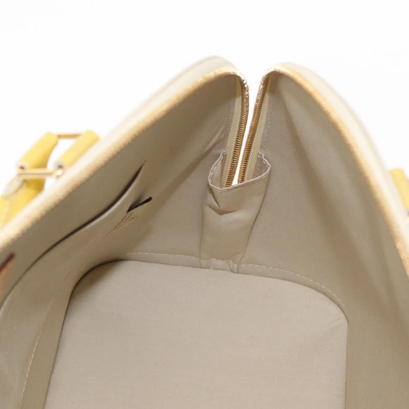 LOUIS VUITTON Monogram Vernis Alma PM Hand Bag Broncorail M91445 LV Auth 157676