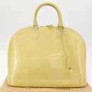 LOUIS VUITTON Monogram Vernis Alma PM Hand Bag Broncorail M91445 LV Auth 157676-12