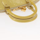 LOUIS VUITTON Monogram Vernis Alma PM Hand Bag Broncorail M91445 LV Auth 157676-7