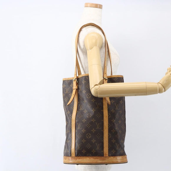 LOUIS VUITTON Monogram Bucket GM Shoulder Bag M42236 LV Auth 157677